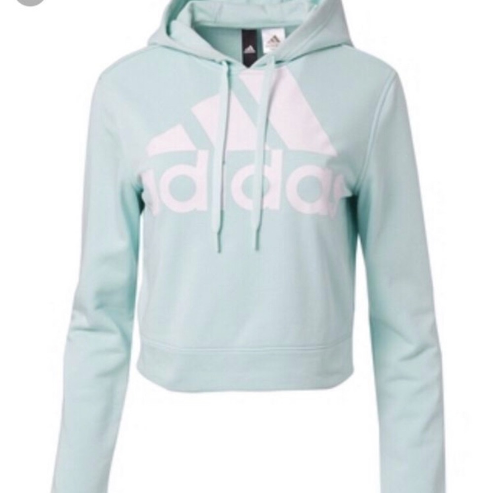 Adidas crop top hoodie